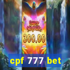 cpf 777 bet